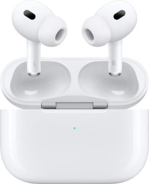Apple AirPods Pro 2 με MagSafe Charging Case (USB‑C) In-ear Bluetooth Handsfree Ακουστικά με Αντοχή στον Ιδρώτα και Θήκη Φόρτισης Λευκά BRAND NEW