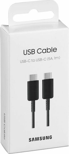Samsung USB 2.0 Cable USB-C male – USB-C 100W Μαύρο 1m (EP-DN975BBEGWW)