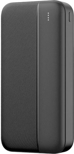 Maxlife MXPB-02 Power Bank 20000mAh 20W με Θύρα USB-A και 2 Θύρες USB-C Power Delivery Μαύρο