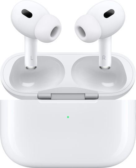 Apple AirPods Pro 2 με MagSafe Charging Case (USB‑C) In-ear Bluetooth Handsfree Ακουστικά με Αντοχή στον Ιδρώτα και Θήκη Φόρτισης Λευκά BRAND NEW_0