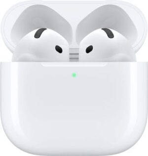 Apple AirPods 4 Earbud Bluetooth Handsfree Ακουστικά με Αντοχή στον Ιδρώτα και Θήκη Φόρτισης Λευκά