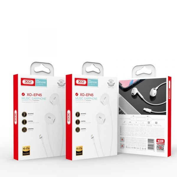 XO EP45 Lightning In-Ear Άσπρο_0