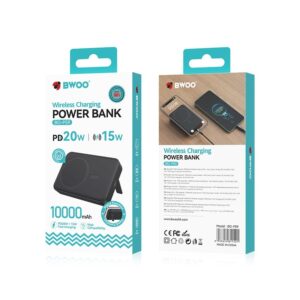 BWOO 20W 10000 mAh power bank, black