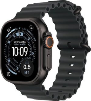 Apple Watch Ultra 3 Titanium Black 49mm Αδιάβροχο με eSIM και Παλμογράφο