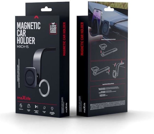 Maxlife Βάση Κινητού Αυτοκινήτου με Μαγνήτη Μαύρη MXCH-15_0