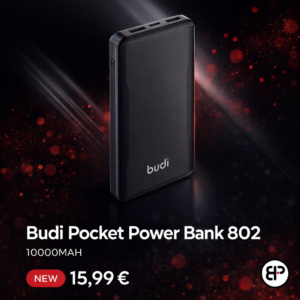 Budi Pocket Power Bank 802, 10000MAH