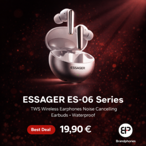 ESSAGER ES-06 Series TWS Wireless Earphones Noise Cancelling Earbuds Waterproof