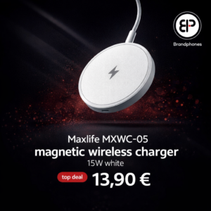 Maxlife MXWC-05 magnetic wireless charger 15W white