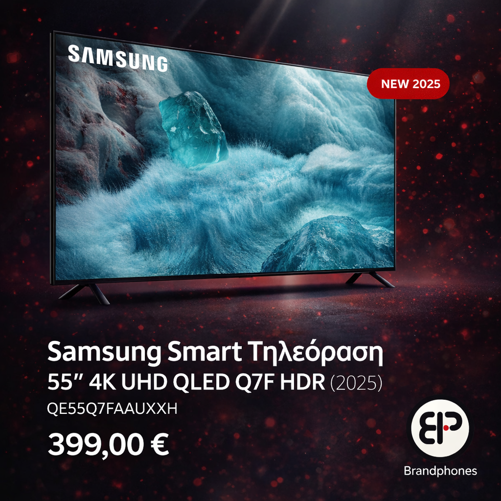 Samsung Smart Τηλεόραση 55" 4K UHD QLED Q7F HDR (2025) QE55Q7FAAUXXH - Image 2