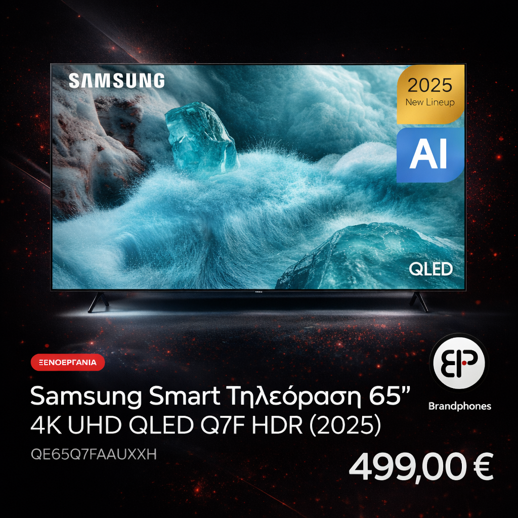 Samsung Smart Τηλεόραση 65" 4K UHD QLED Q7F HDR (2025) QE65Q7FAAUXXH - Image 2