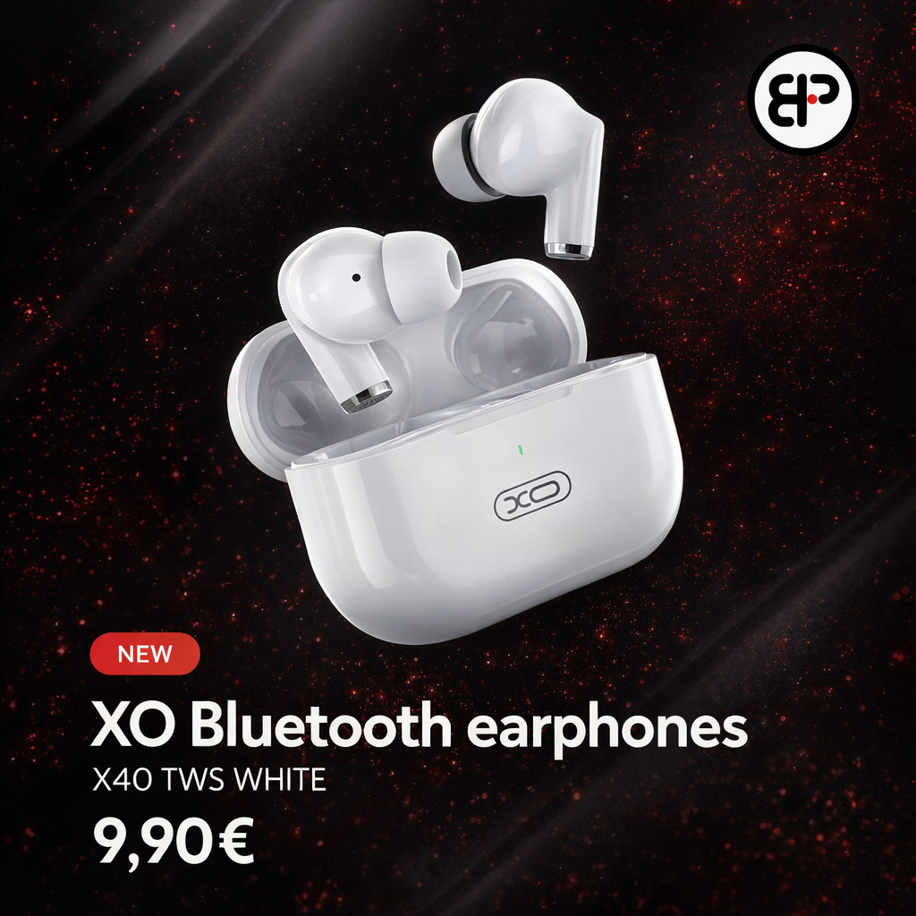 XO Bluetooth earphones X40 TWS WHITE - Image 4