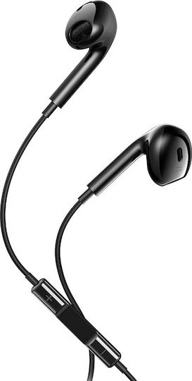 In-ear Handsfree Ακουστικά με Βύσμα USB-C Μαύρο