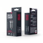 Maxlife MXCC-05 PD QC car charger 1x USB-C 1x USB 35W black_0