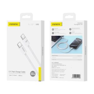 FONENG cable X110 USB-C – USB-C PD 60W 1.2M White
