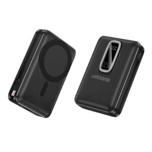 MOONX magnetic power bank MP04 PD 22.5W 1xUSB-C + 1xUSB QC3.0 22.5W 20000mAh black