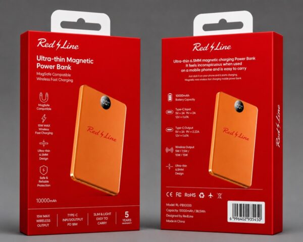 RedLine Ultra-thin Magnetic Powerbank 10000mAh