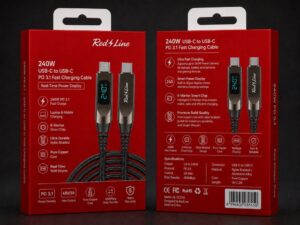 RedLine 240W USB-C to USB-C PD 3.1 Fast Charging Cable