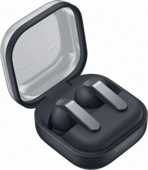 Samsung Galaxy Buds4 Pro Bluetooth Handsfree Ακουστικά με Αντοχή στον Ιδρώτα και Θήκη Φόρτισης Μαύρα