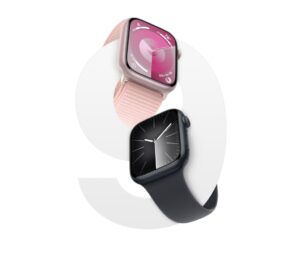 Apple Watch Series 9 Aluminium 45mm Αδιάβροχο με Παλμογράφο CPO