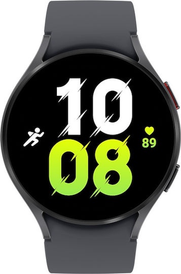 Samsung Galaxy Watch5 Aluminium 44mm Αδιάβροχο με Παλμογράφο (Graphite) GRADE A+_0