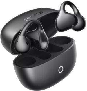Realme Buds Clip Bluetooth Handsfree Ακουστικά με Αντοχή στον Ιδρώτα και Θήκη Φόρτισης Titanium Black